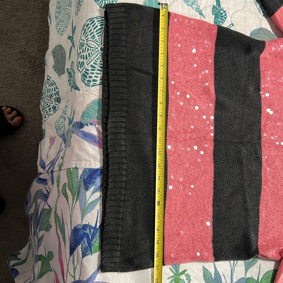 Pink and black sweater XL Loft - Picture 6 of 10